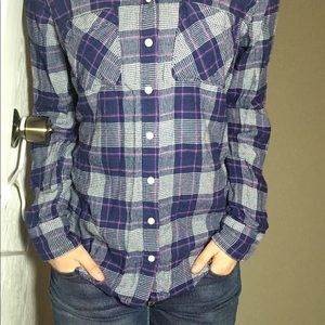 Comfy Plaid Button-Up